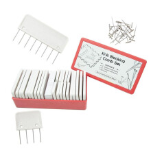 25Pcs Stainless Steel Knitting Blocking Combs & 100Pcs Pins Blocking Knitting Crochet Lace Needlework Knit Set
