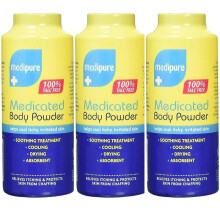 Medipure Medicated Body Powder 100% Talc Free Cooling Powder 200g Soothing Treatment Powders Pack of 3