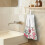 Hummingbird Flower Kitchen Hand Towels with Hanging Loops 3