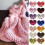 (Violet)Knitting Yarn Diy Chunky Yarn Shawl Scarf Making Multi Color Hand Gift Weaving 6