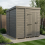 7x7 Pent Composite Shed Tanalised (Single Door, No Windows) 1