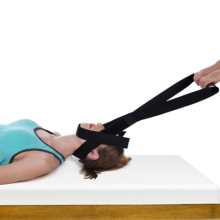 Correa de estiramiento cervical en forma de Y para aliviar el dolor de cuello, dispositivo de soporte y comodidad para uso doméstico.