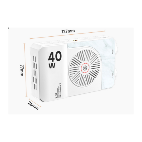 Φωτιστικό βίντεο LED 40W για φωτογραφία και εγγραφή, μπαταρία 4000mAh, τροφοδοτ 2