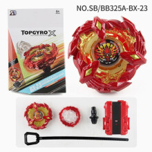 Gyerekeknek való giroszkóp kilövővel, Beyblade stílusú forgócsiga, karácsonyi ajándék gyerekeknek