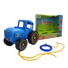 Zenélő kék traktor játékautó 15 dallal és hanggal, tartós mezőgazdasági jármű gyerekeknek, ideális kisgyermekeknek