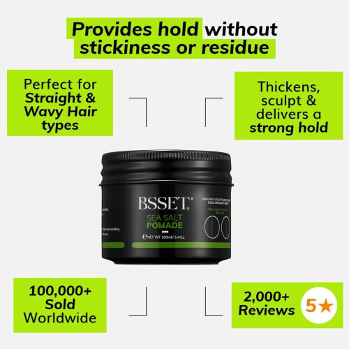 BSSET Sea Salt Pomade 100ml 1
