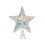 Lighted 5-Pointed Star Tree Topper Warm White LED Metal 2