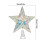 Lighted 5-Pointed Star Tree Topper Warm White LED Metal 3