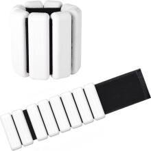 2 Pack Adjustable Wrist and Ankle Weights Set for Exercise, Walking, Jogging, Yoga, Aerobics and Pilates, Blac