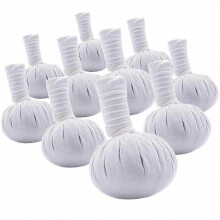 Pack of 3 Large Thai Spa Herbal Massage Compress Warm Balls, Hot Therapy Herbal Compress, 200 g