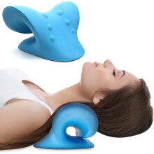 Neck Massage Pillow for Sleeping, Ergonomic Shoulder and Neck Support Pillow for Home Use with Soft Foam