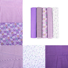 Cotton Patchwork Fabric Squares 50x50cm Purple Series