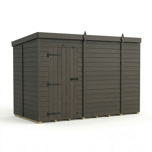 10x5 Pent Composite Shed Tanalised (Single Door, No Windows) 1
