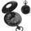 Black Retro Pocket Watch with Embossed Design and Sturdy 4