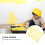 Yellow Plastic Paint Screen with Tray Partition 7