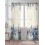 Blue and White Sheer Curtains 52 x 84 in Light Filtering 2