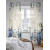 Blue and White Sheer Curtains 52 x 84 in Light Filtering 3
