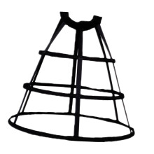 Black Crinoline Petticoat for Bridal Dress and Dancing