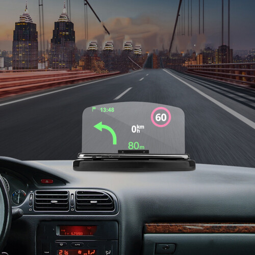 Mobile Car HUD Projector with Wireless Fast Charging
