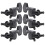 Unbranded guitar knob tuning tool set black 6 pcs 1