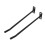 Wall Mount Exercise Ball Holder Black 2PCS 2