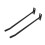 Wall Mount Exercise Ball Holder Black 2PCS 4