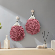 Hedgehog Hand Towels with Button Loop 2 Pack