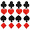 Invisible Nipple Covers for Women with Poker Card Pattern, 1