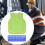 Cooling Ice Vest Lightweight Green with 8 Reusable Ice Packs 7