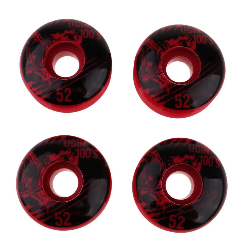 PU Skating Wheels Air Replacement Accessories 4 Pcs Red 1