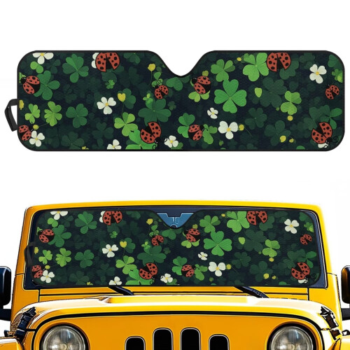 Clover Ladybug Windshield Sunshade for Jeep Wrangler