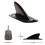 4 Pcs Kayak Tracking Fin,Inflatable Boat  Fin Watershed Board Fin Mounting Points PVC Replacement Accessories 2