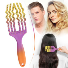 Hair Brush Flexible Detangler Nylon Smoothing Tool for All