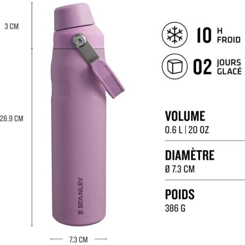 STANLEY Stanley Aerolight IceFlow 0.6L Botella de agua isotérmica Fast Flow 1