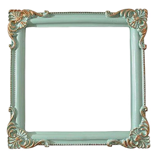 Photo Frame Green Decorative Wall or Tabletop Mount
