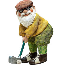Hartsi Golf Gnome Veistos Kääpiötaide Patsaat Vedenpitävä Koti Puutarha Patio Piha Lisävaruste Koriste Puutarhatarvikkeet Kor