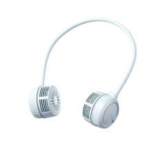 Mini Neck Fan, Lightweight Portable Cooling Fan with 3 Adjustable Speeds, Built-In Rechargeable Battery for In