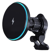 Magnetic Wireless Car Charger 15W, 360 Degree Phone Mount, Compatible with iPhone 15 14 13 12 Series and Cases