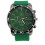 Men's Stainless Steel Dial Silicone Watch Red 5