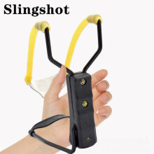 Professional High-Powered Slingshot with Extendable Wrist Brace, Stainless Steel and Aluminum Alloy, Black