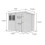 8x7 Pent Composite Shed Tanalised (Single Door, No Windows) 4