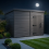 8x7 Pent Composite Shed Tanalised (Single Door, No Windows) 3