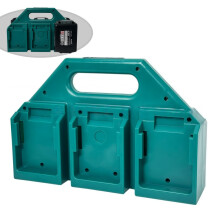 Suport pentru baterii pentru scule de 18V, suport de perete compact, organizează 6 celule, suport compact pentru depozitarea sculelor