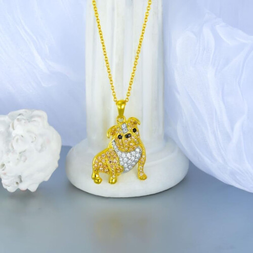 Sterling Silver Dog Pendant Necklace - 24 Breeds 2