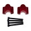 Motorcycle Handlebar Riser Extension Clamp 22mm Red 2