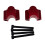 Motorcycle Handlebar Riser Extension Clamp 22mm Red 3