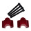 Motorcycle Handlebar Riser Extension Clamp 22mm Red 5