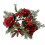 Christmas red artificial candle wreath reusable tabletop 2