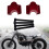 Motorcycle Handlebar Riser Extension Clamp 22mm Red 7