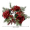 Christmas red artificial candle wreath reusable tabletop 3